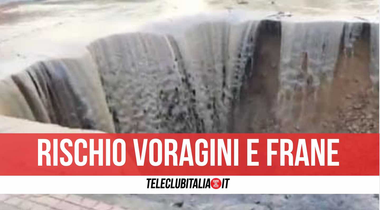 allerta rossa campania voragini