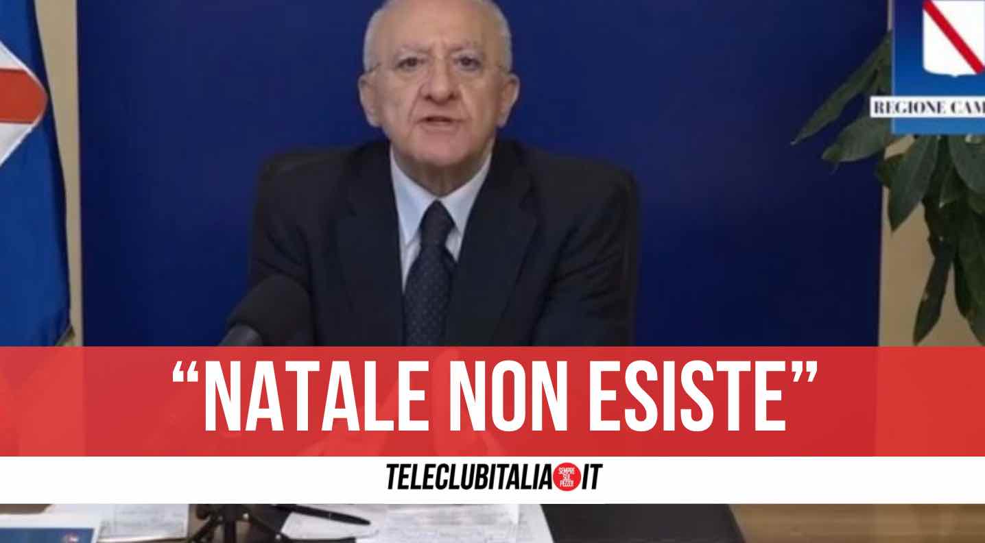 De Luca in diretta