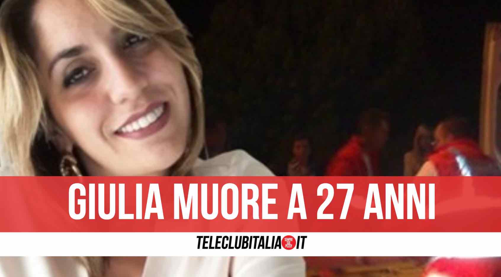 incidente taranto giulia 27 anni