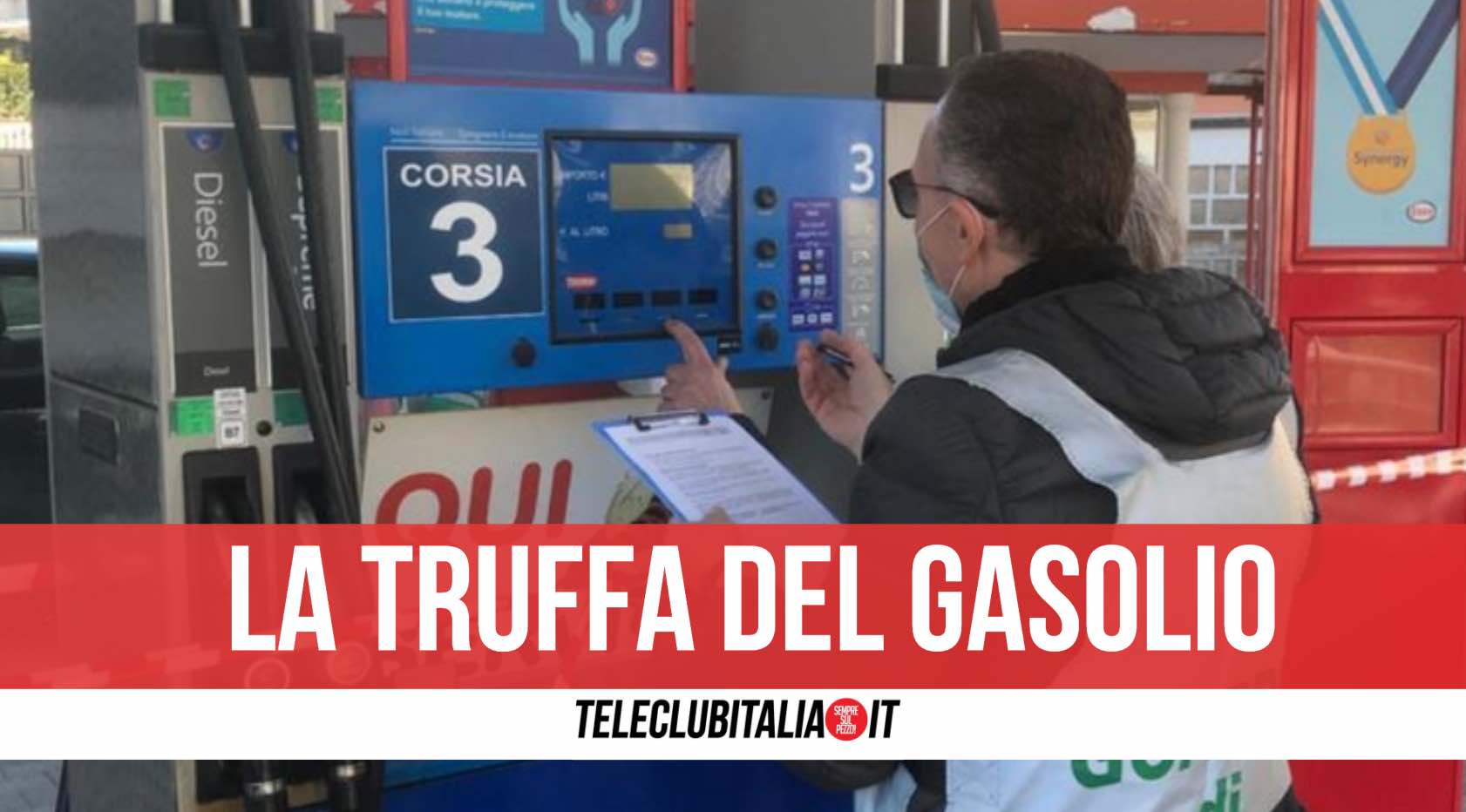 sequestrato distributore di benzina