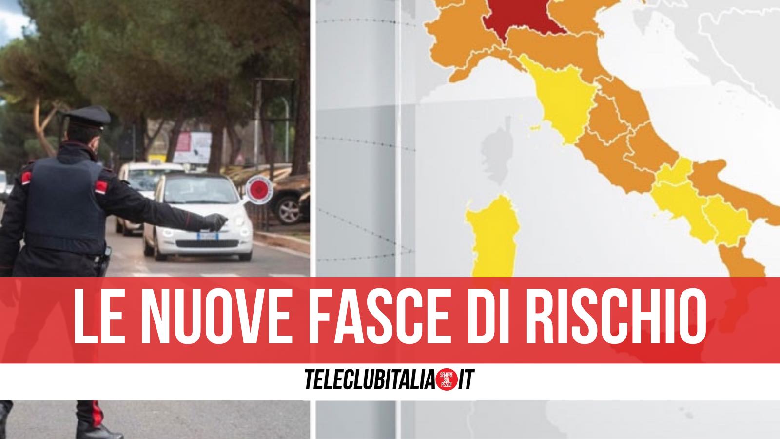 nuove fasce di rischio italia regioni colore covid