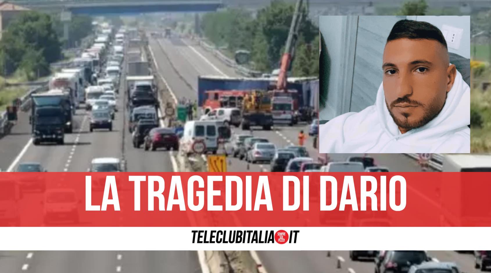 incidente autostrada morto dario Dario Cecoro