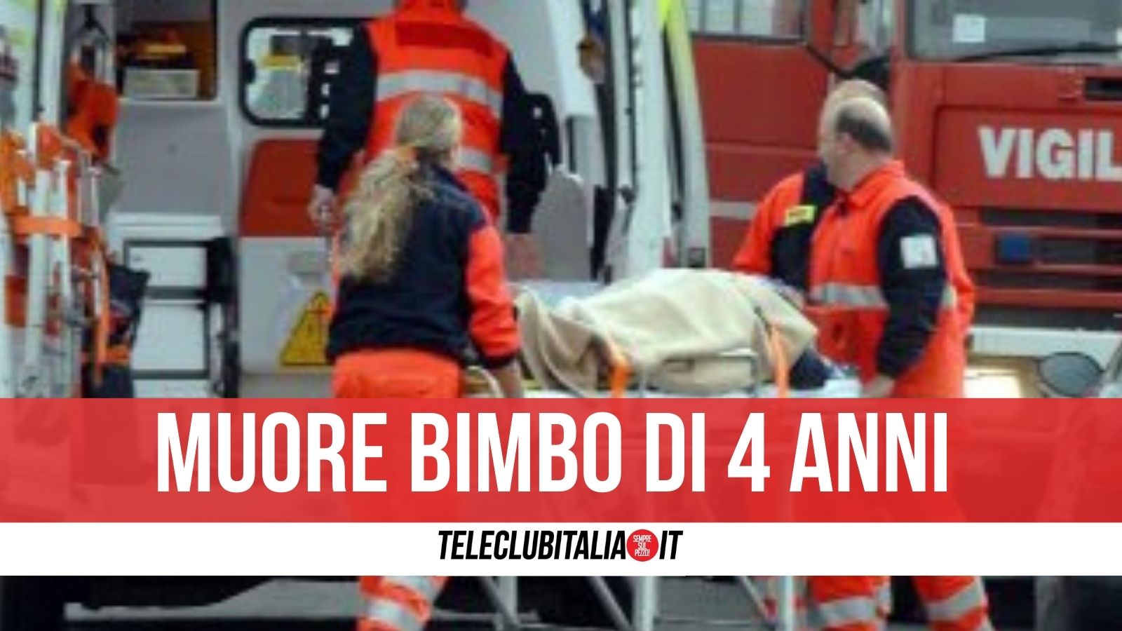 casal velino muore bimbo di 4 anni