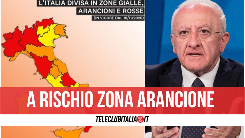 campania zona arancione rischio