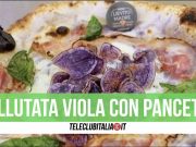 vellutata viola con pacetta pizza lievito madre giugliano