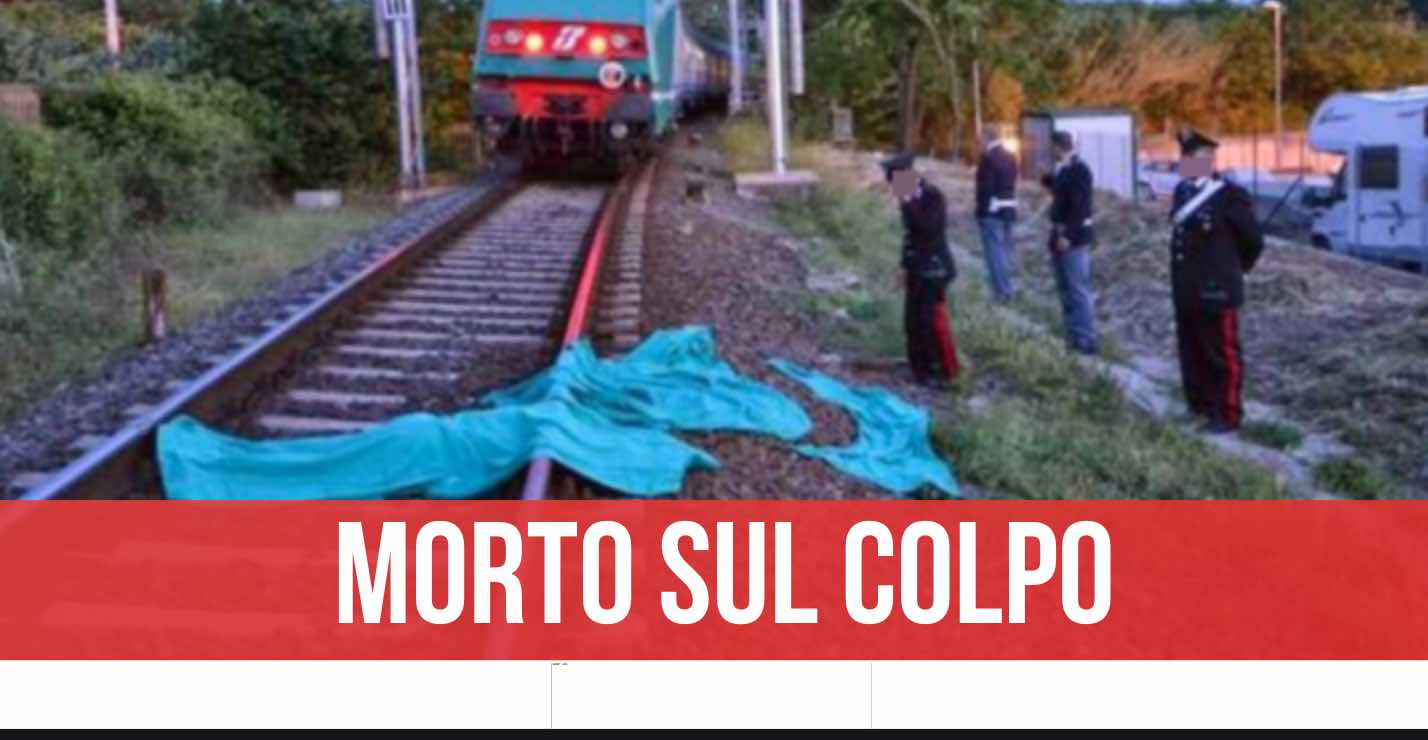 morto investito treno