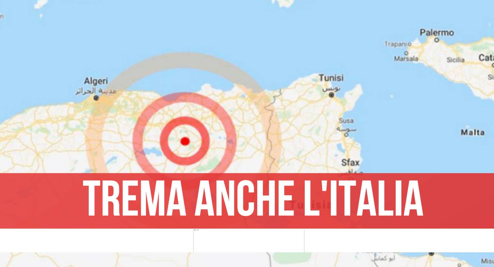 scossa terremoto algeria