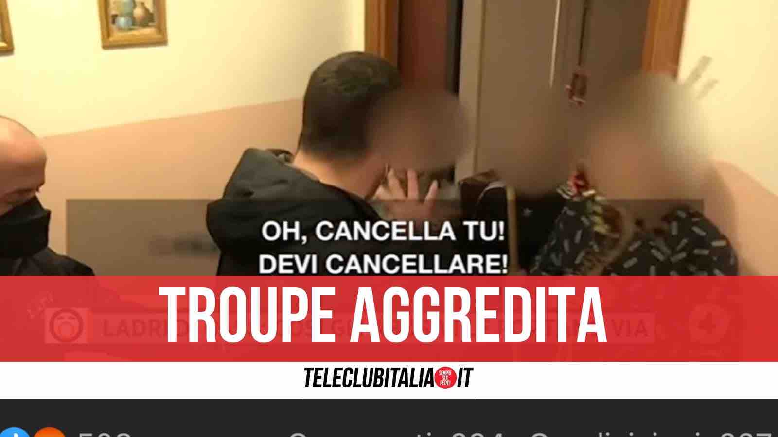 bisceglie aggressione giornalisti