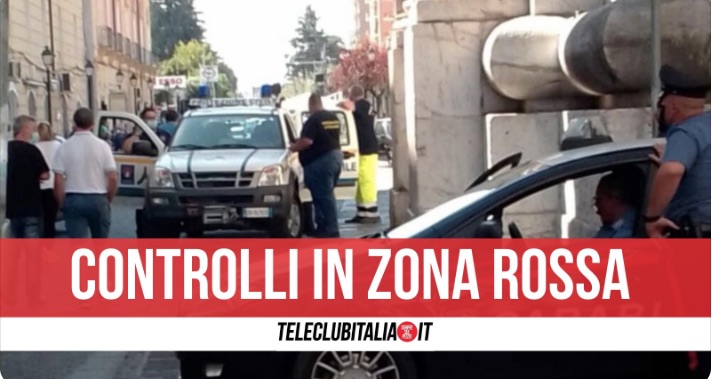 carabinieri controlli zona rossa aversa