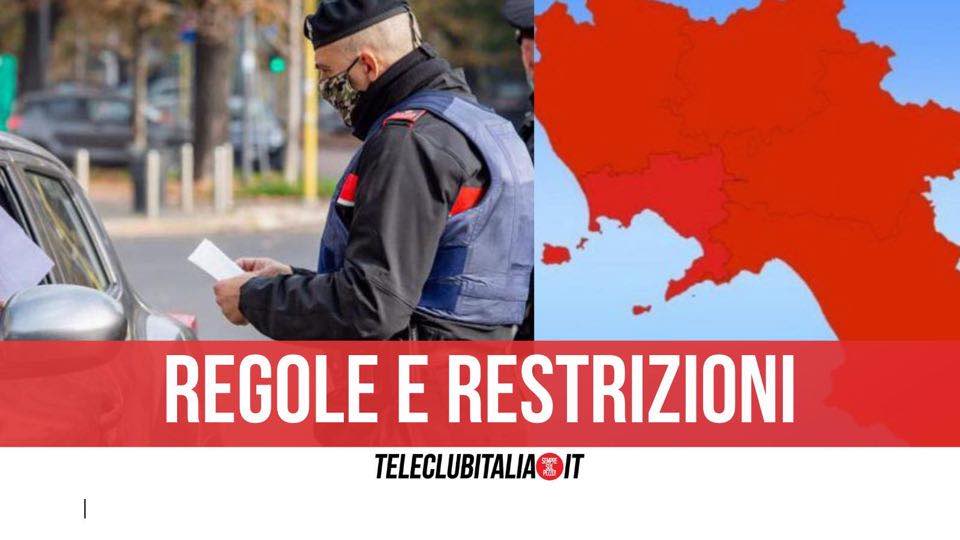 regole zona rossa campania