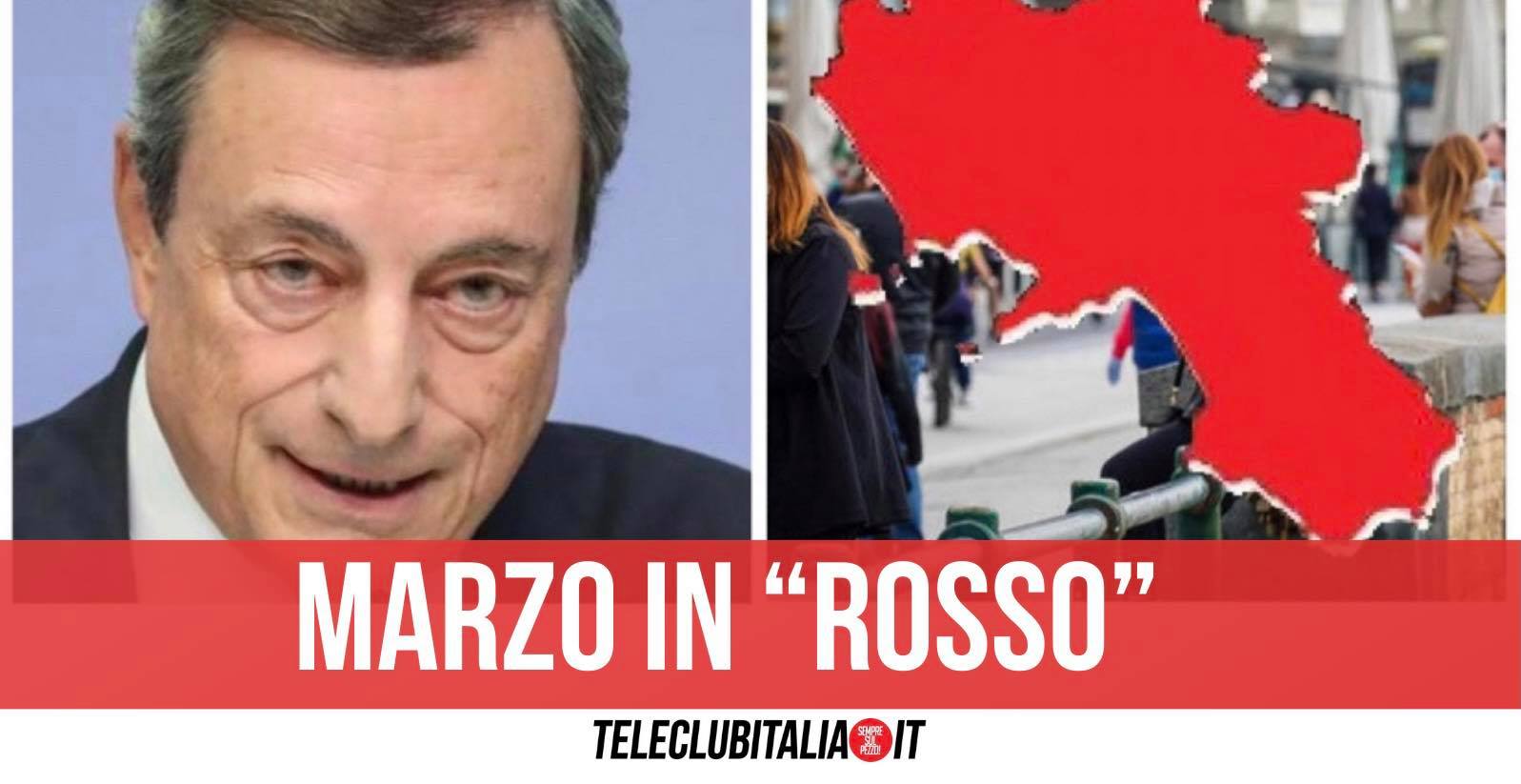 zona rossa campania 8 marzo da quando