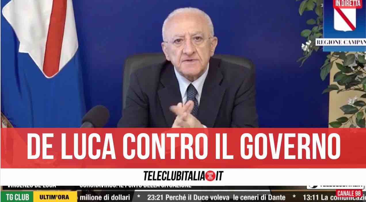 de luca in diretta 30 aprile