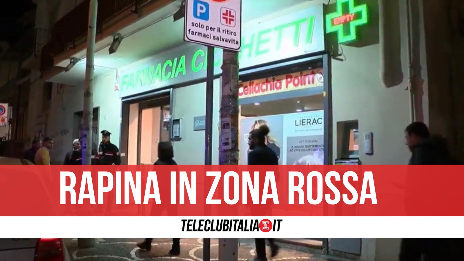 rapina zona rossa farmacia cicchetti giugliano