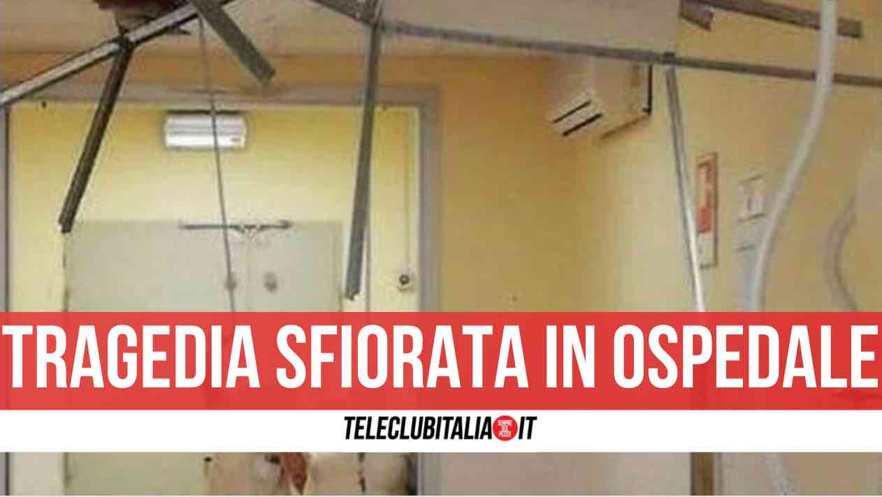 crollo soffitto ospedale nola