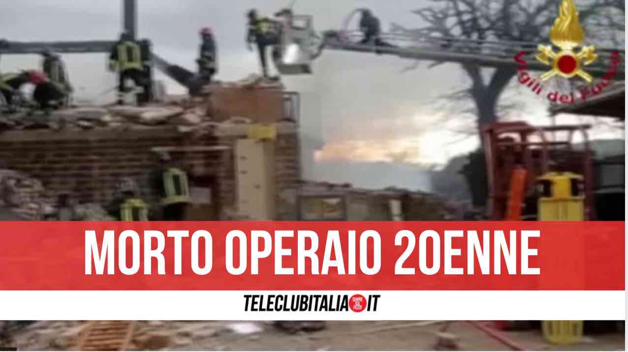 esplosione gubbio morto 20enne