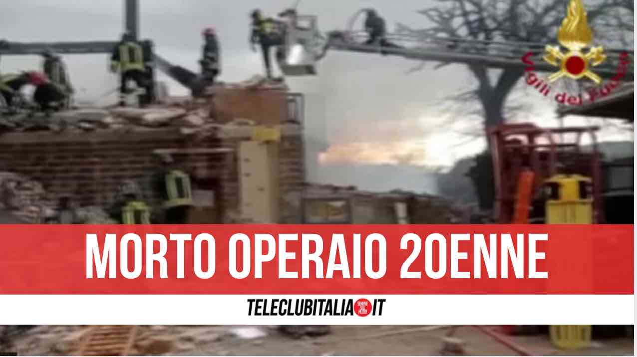 esplosione gubbio morto 20enne