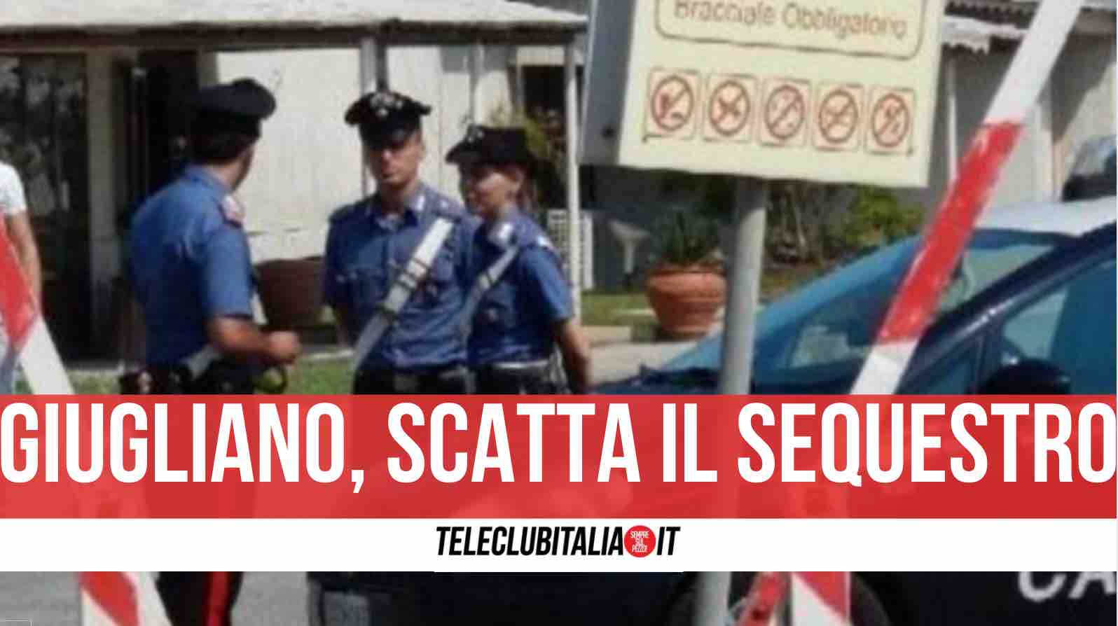 giugliano carabinieri chiuso lido