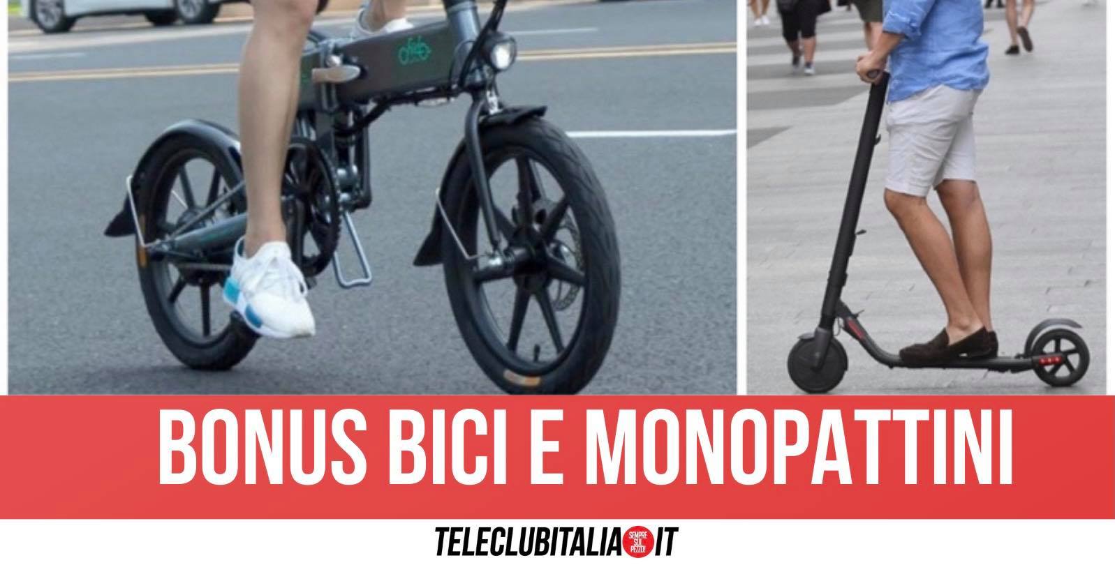 bonus bici monopattini elettrici