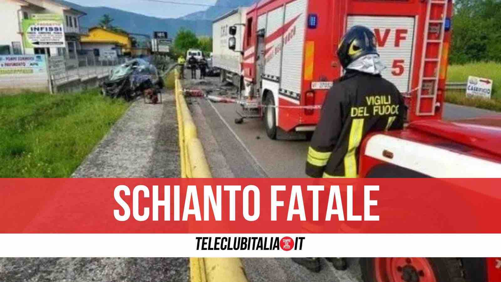 incidente cassino formia morto