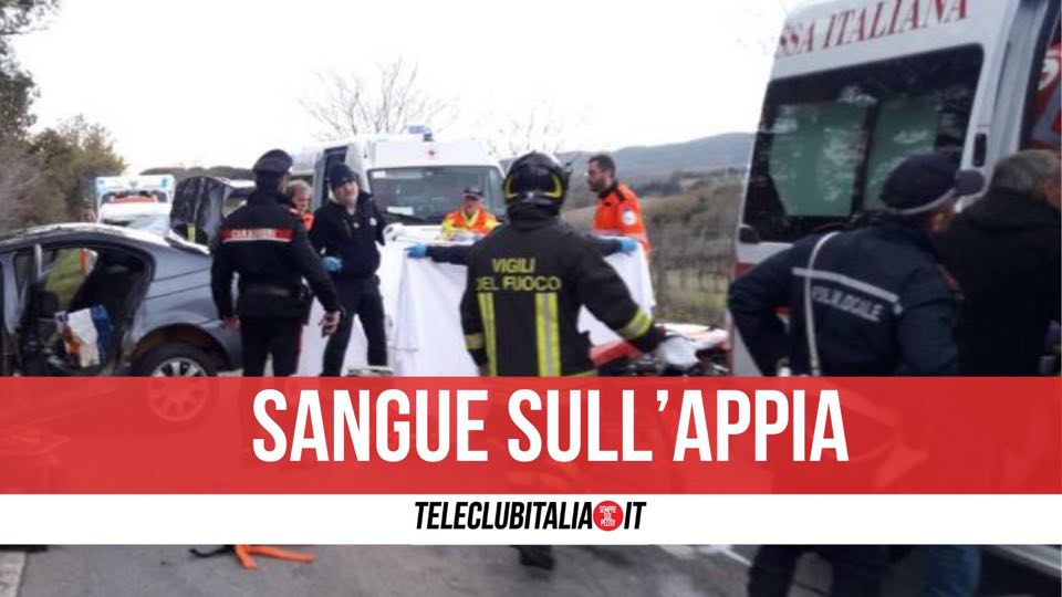 incidente morto francolise via appia