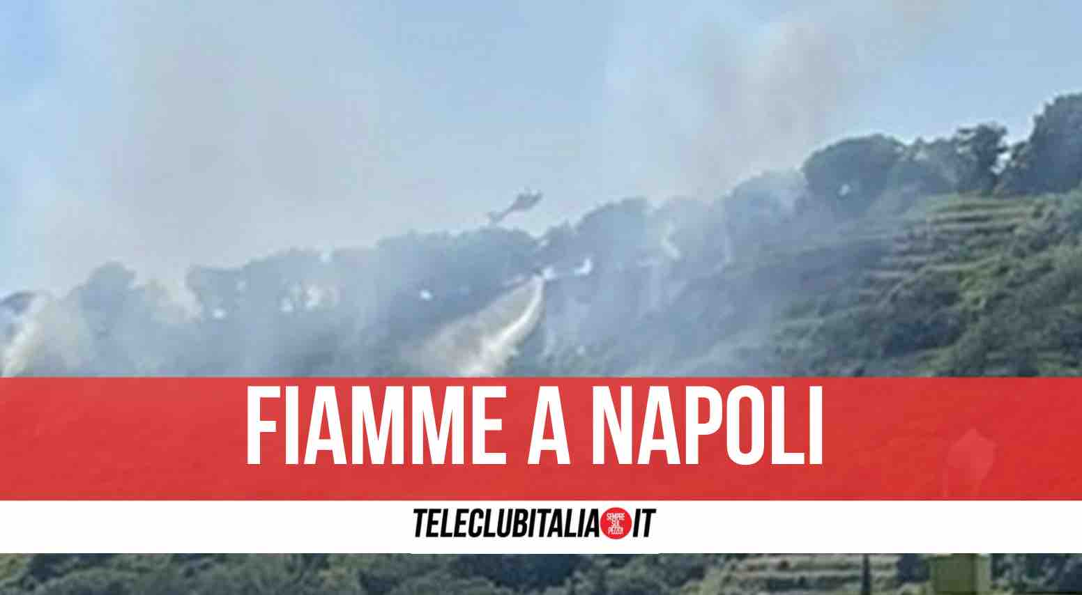 incendio monte sant'angelo fuorigrotta