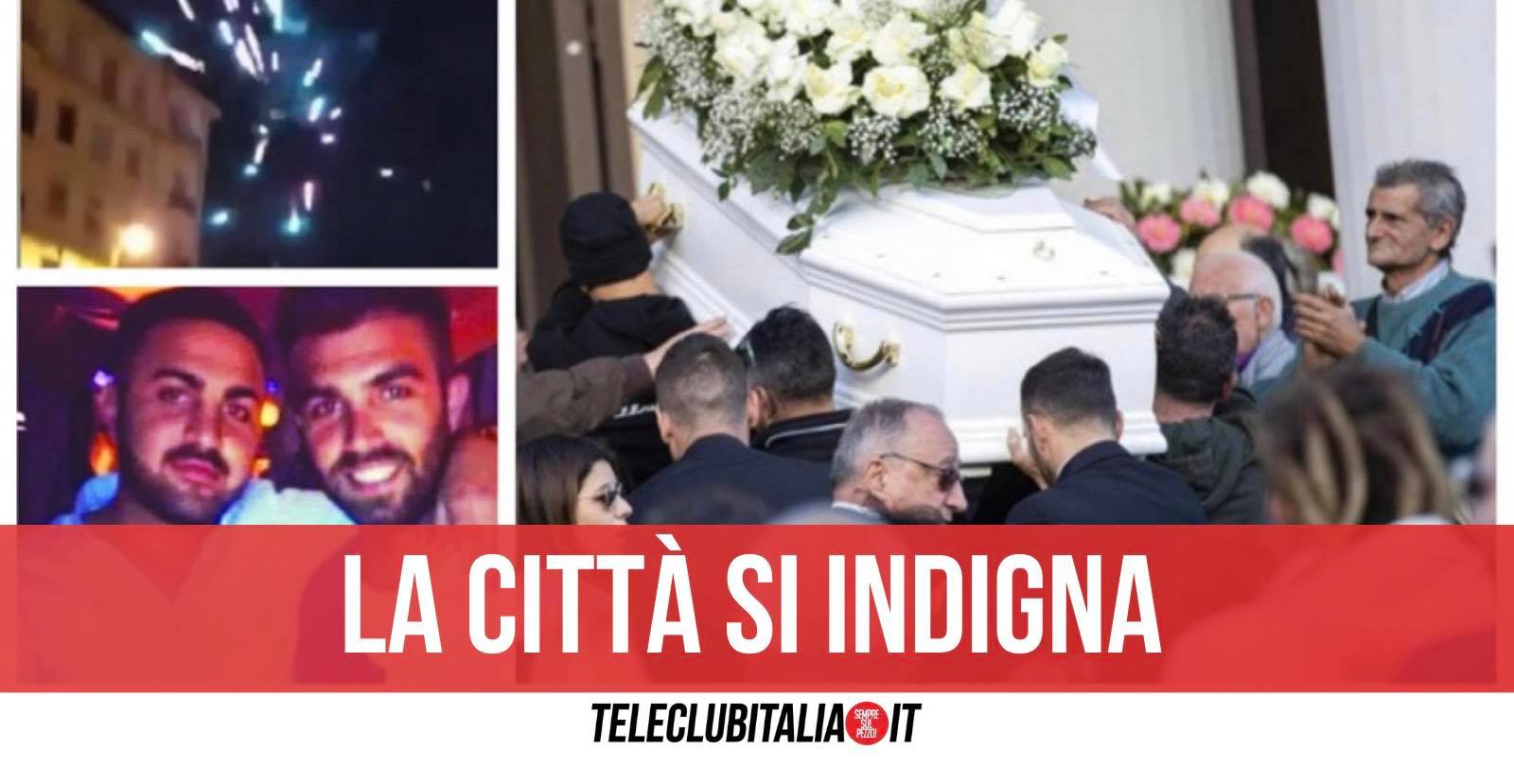 funerali giuseppe perrino fuochi d'artificio poggiomarino