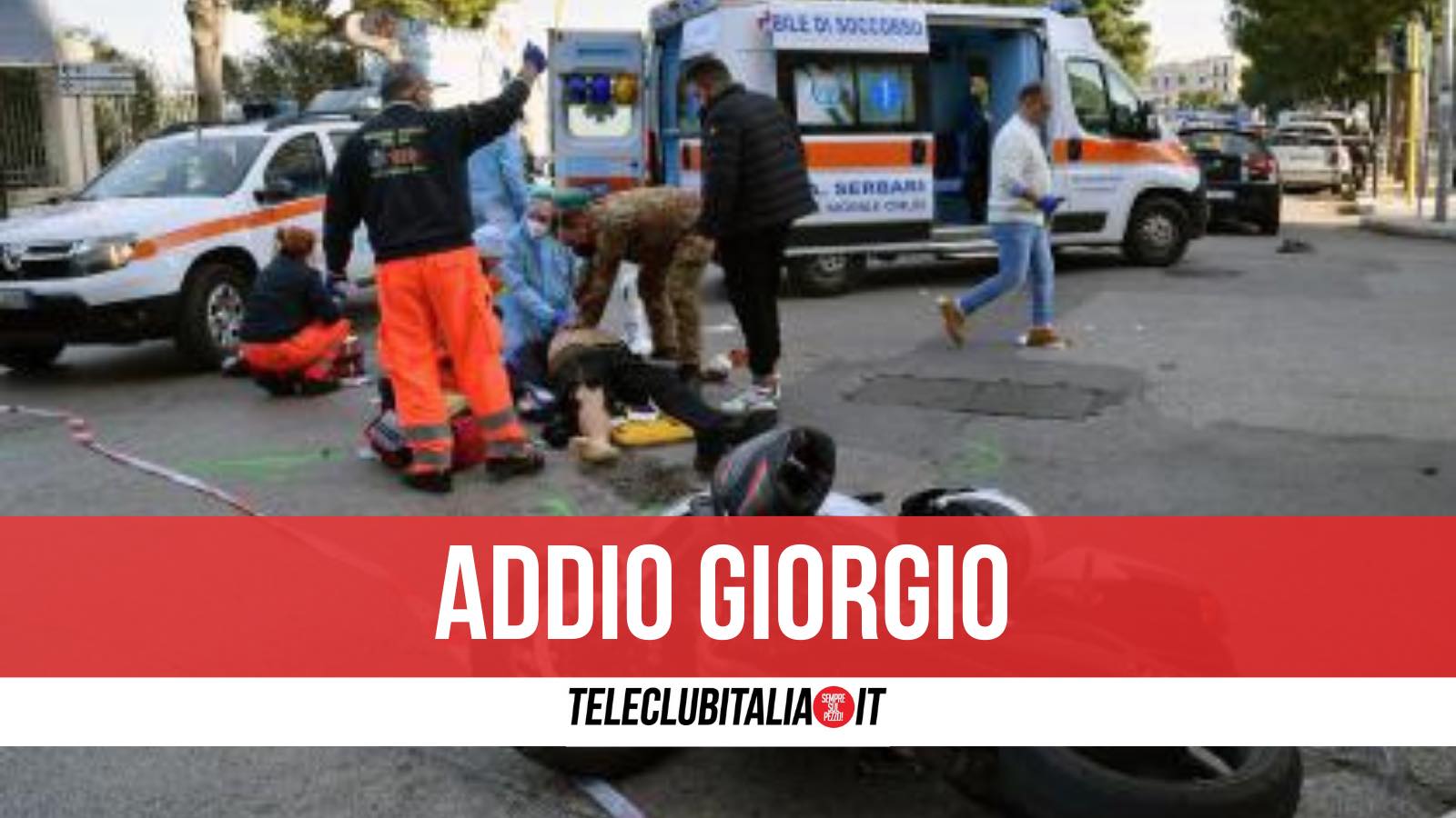 giorgio morto incidente minturno scauri