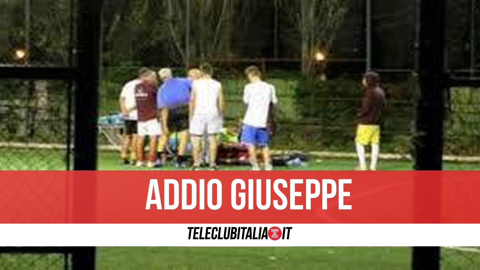 giuseppe morto poggiomarino campo di calcio