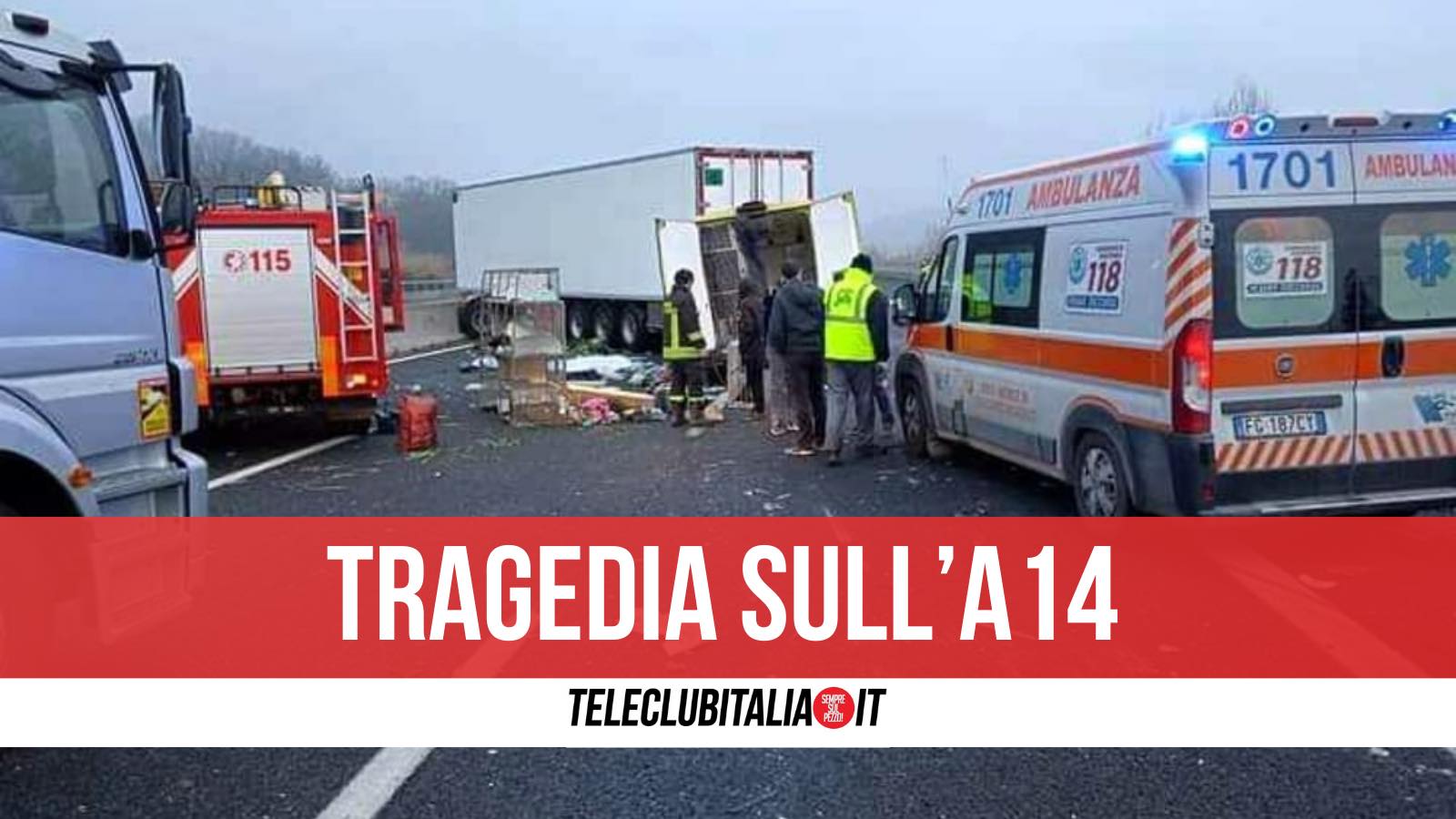 morto a14 vasto nord vasto sud