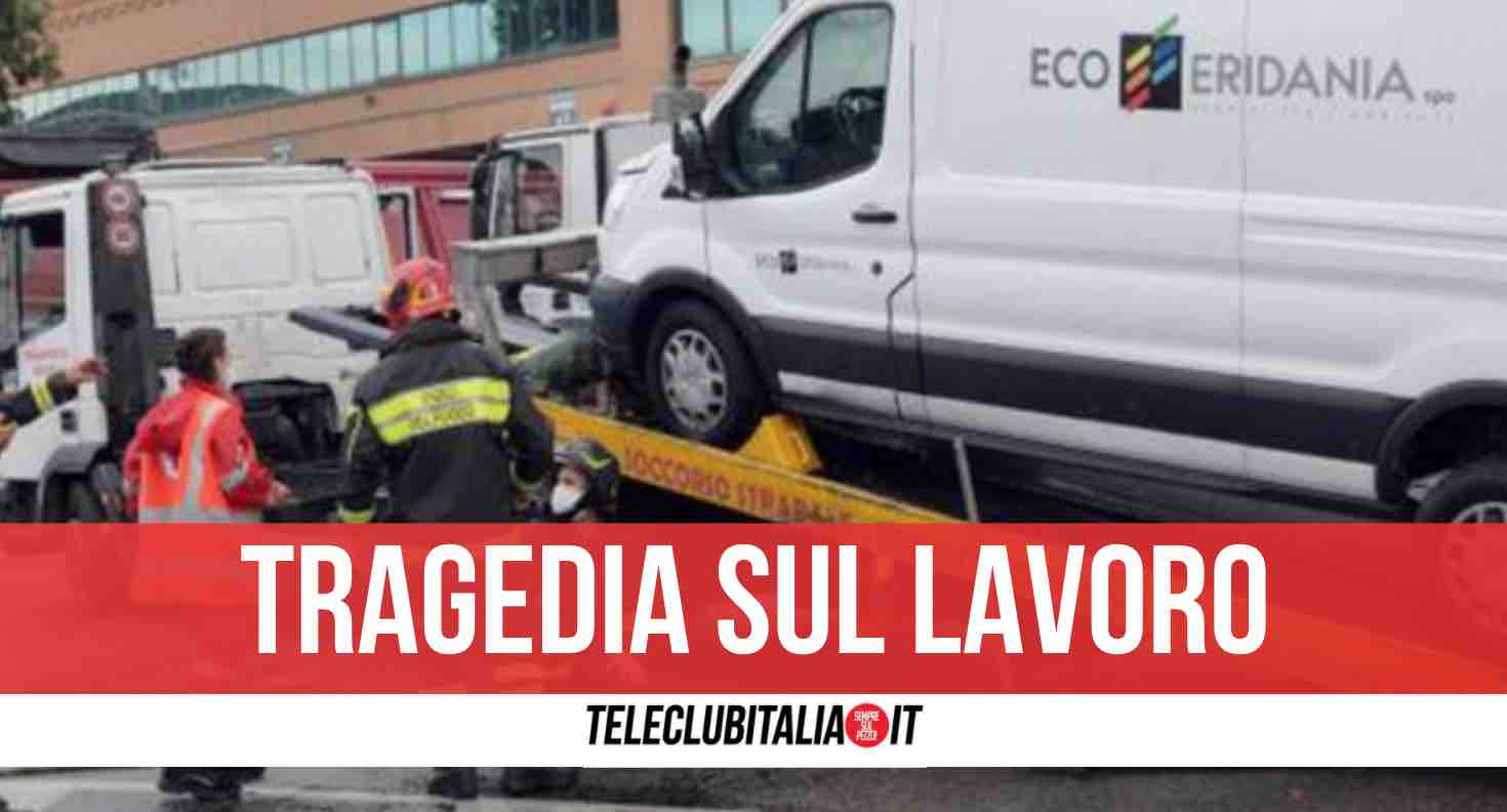 muore schiacciato dal furgone