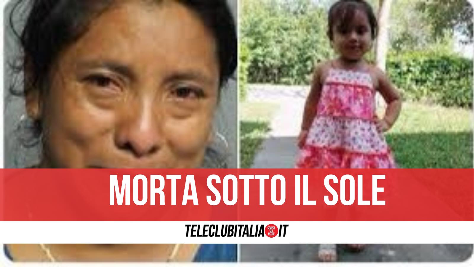 florida bimba morta sotto il sole