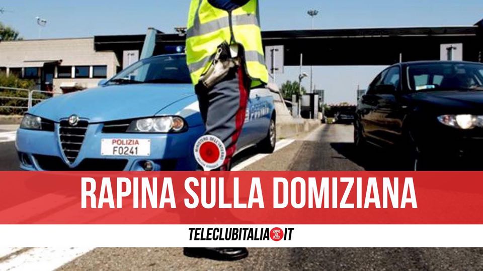 rapina domiziana ss7 quater giugliano arrestato