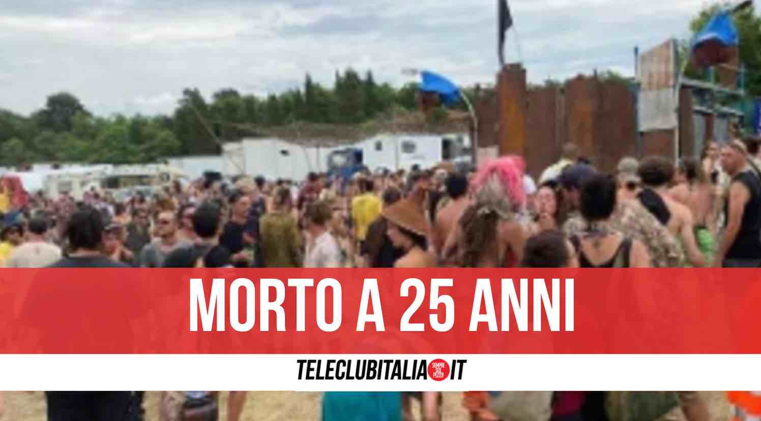 rave party morto 25enne