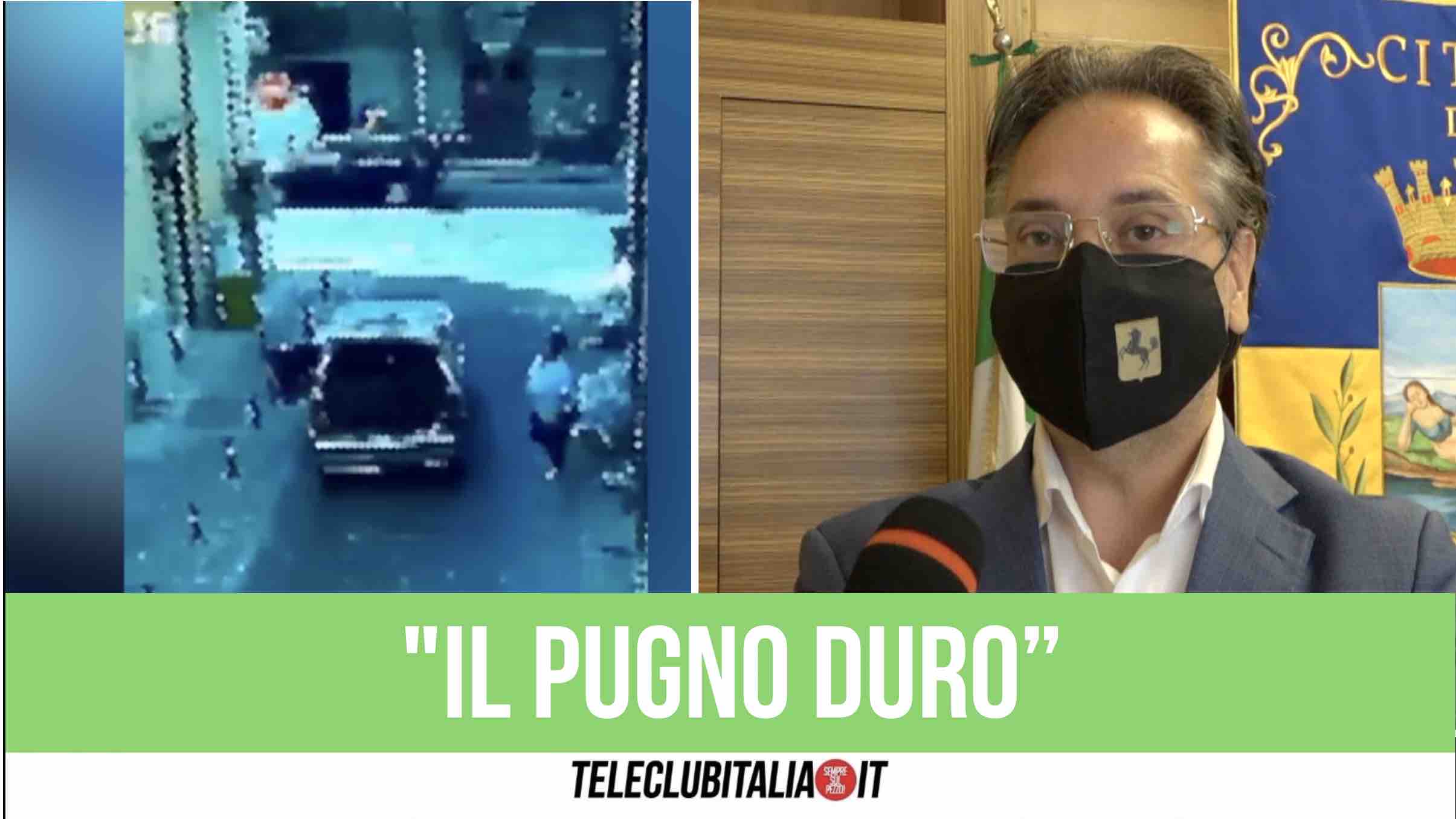 sindaco giugliano nicola pirozzi rifiuti abbandono multe