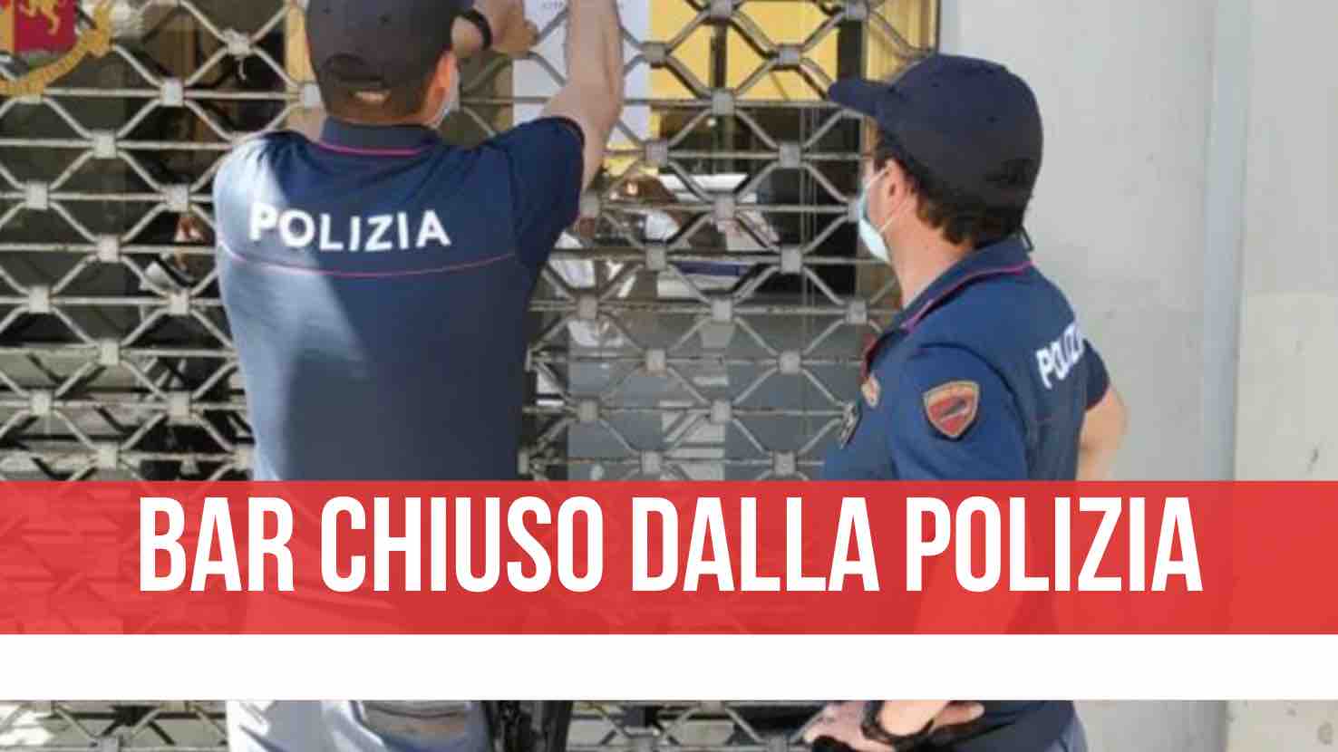 napoli bar chiuso polizia