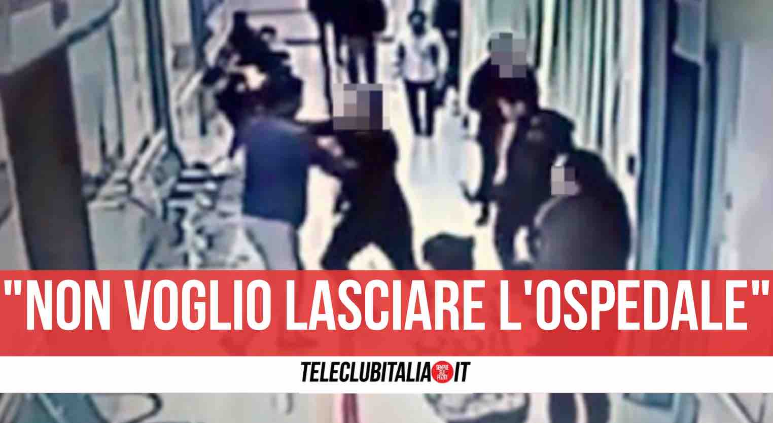 napoli aggressione ospedale san paolo