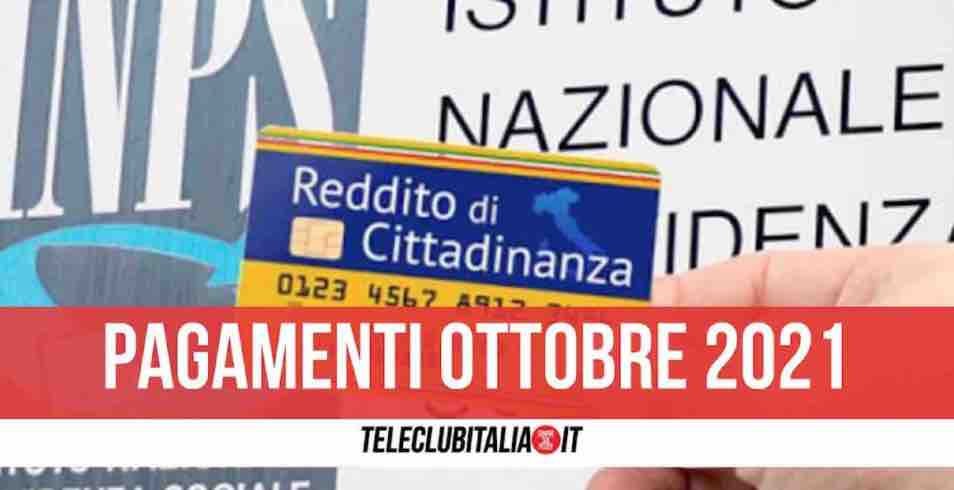 reddito di cittadinanza pagamenti 27 ottobre