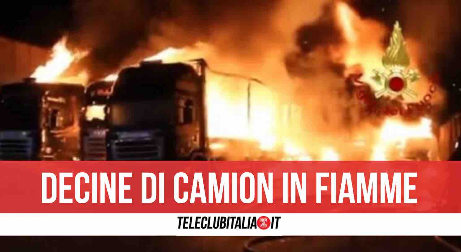 campania incendio camion