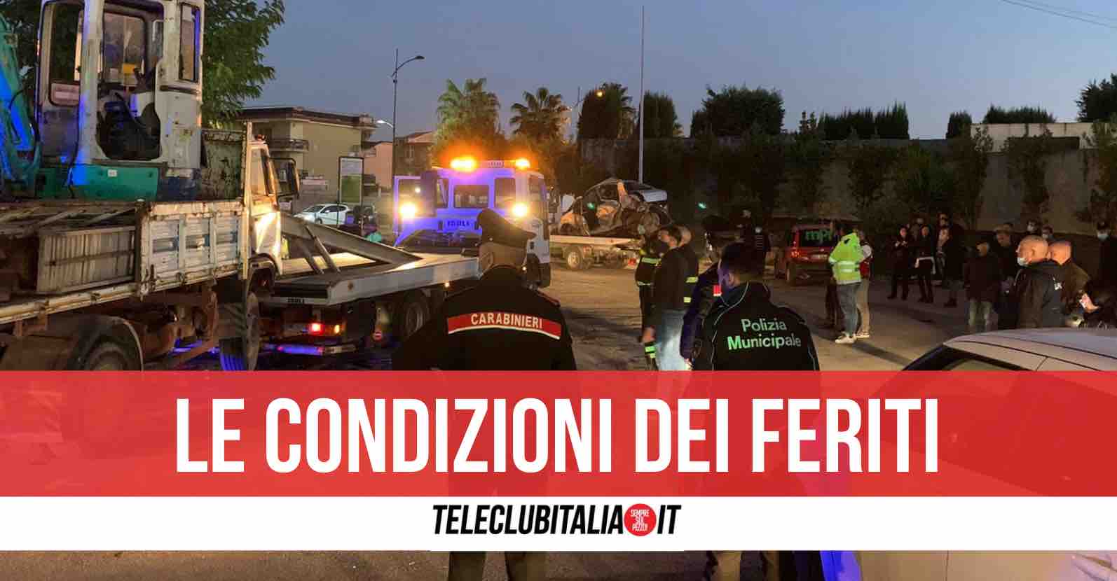 incidente villaricca condizioni feriti