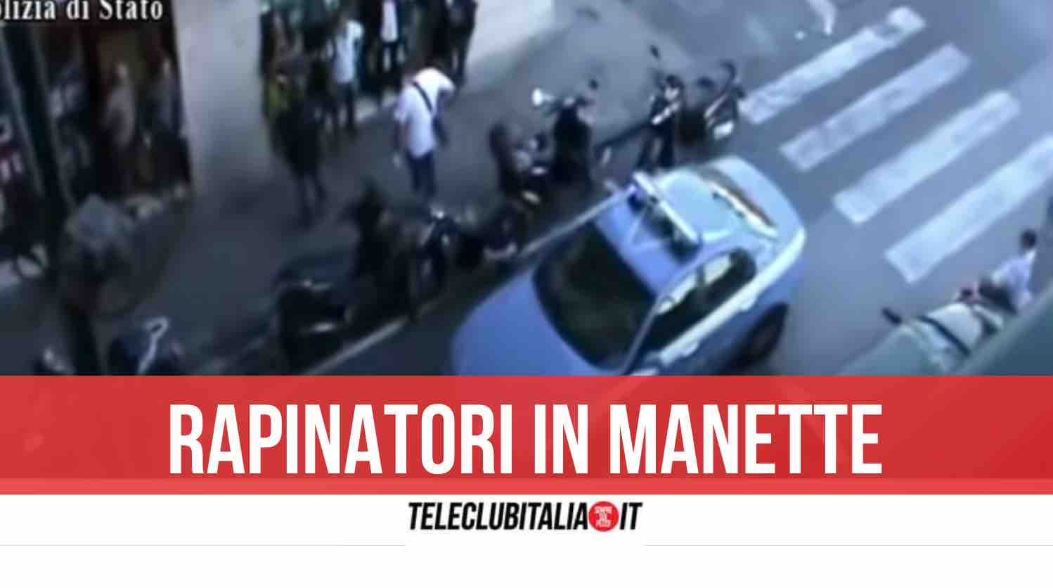 rapina napoli arresti polizia