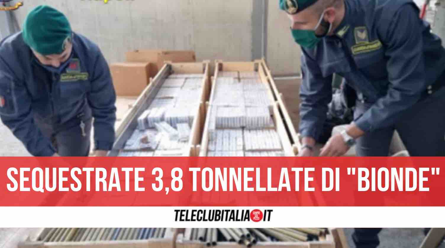 sequestrate 3,8 tonnellate di sigarette