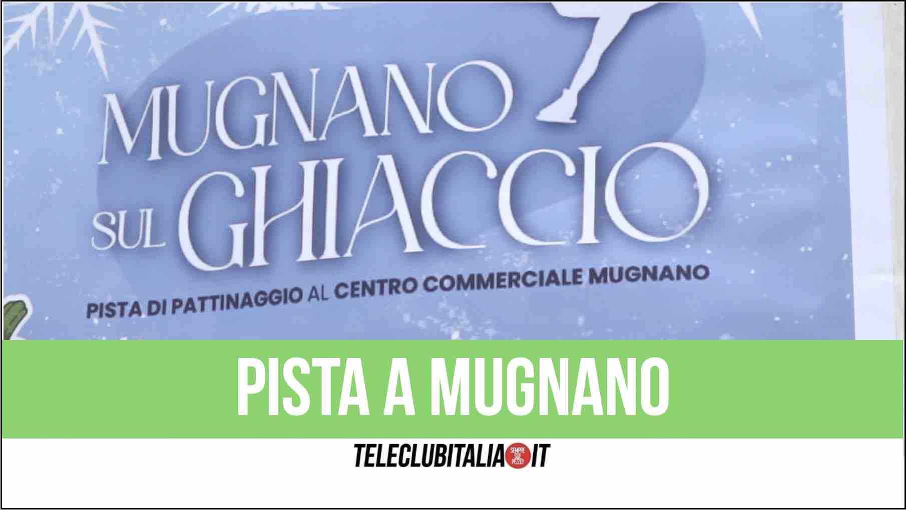 pista di pattinaggio ghiaccio centro commerciale pro logo mugnano