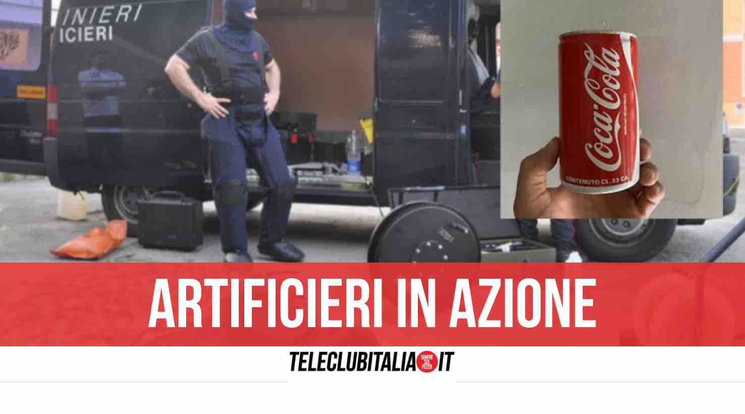 allarme bomba napoli