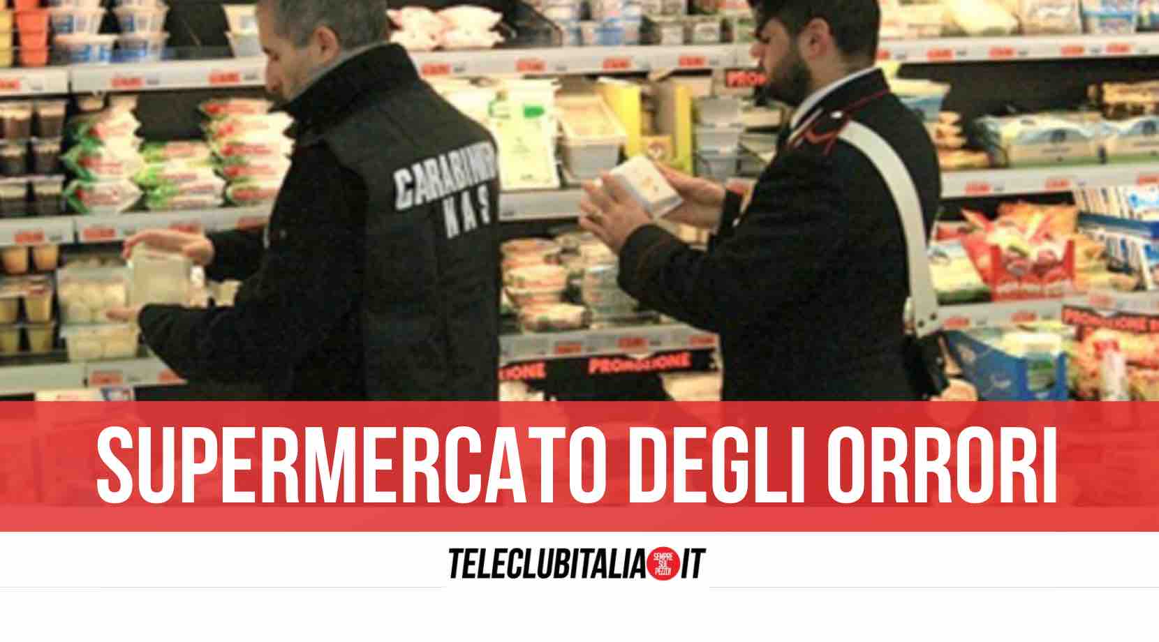 blitz supermercato provincia di napoli carabinieri