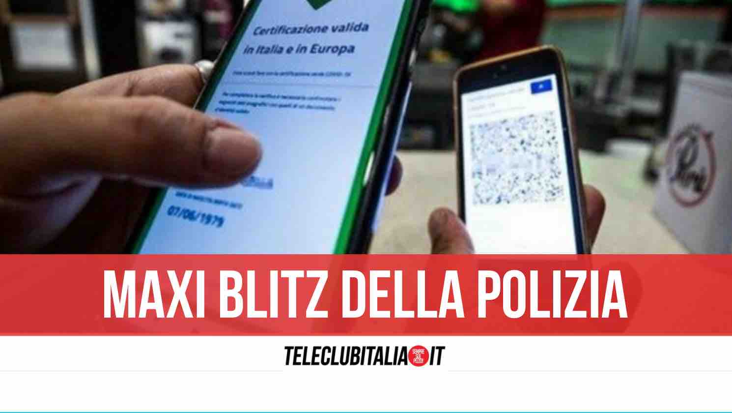 napoli green pass falsi polizia