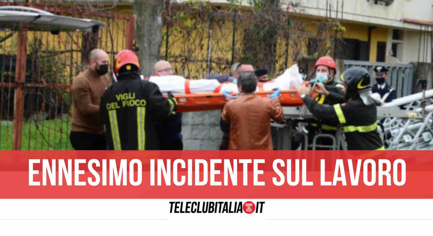 operaio morto ischia vittorio tommasone