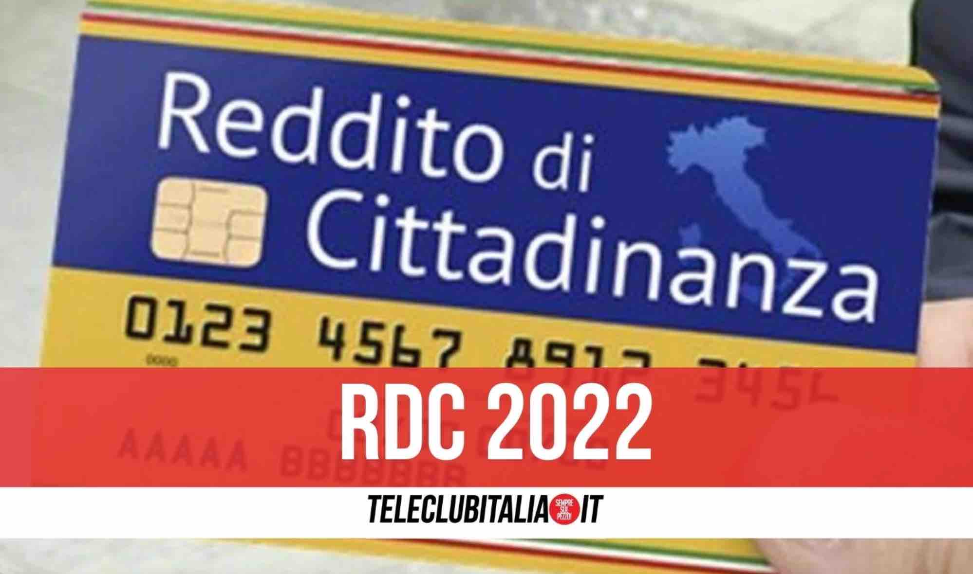 reddito di cittadinanza gennaio 2022 soldi