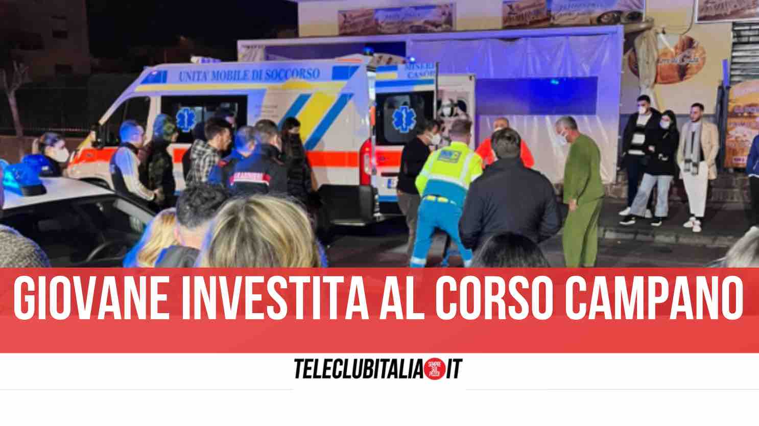 giugliano investita corso campano