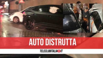 Sant’Antimo, perde il controllo della Lamborghini e si schianta: paura per Malcuit
