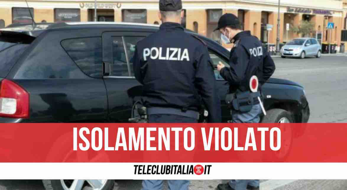 positivi covid napoli fermati polizia